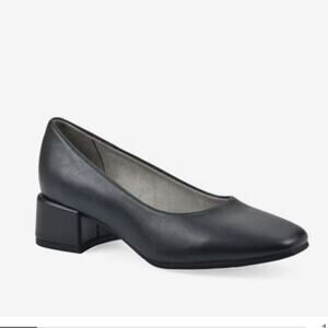 New Cliffs by White Mountain Quintesa Women's Block Heel Pumps Navy 7M